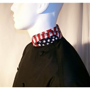 Chefskin Black Chef Jacket Lightweight SS American Flag USA 4TH of JULY by CHEFSKIN LIGHT JACKET