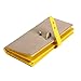 Vktech Elegant Card Cash Holder Lady Purse Woman Wallet Bag Billfold (Grey and Yellow)