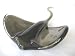 Large Glass Stingray Gray - Sting Ray - Manaray - New