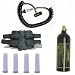 Sporting Goods : Paintball Pack Black 4+1 Harness Tubes & Coiled Remote