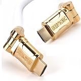 Duronic HDC01 - 1m/((360)) - 1 Metre HDMI Goldspec (Version 1.4|3D| Latest Technology) High Speed HDMI Cable - Premium 24K Gold Plated 1080p HDMI to HDMI Tilt/Swivel Lead - 1 metres - Perfect for PS3 PLASMA LCD LED 3D HD TV Virgin Box SKY HD SKY+by Duronic