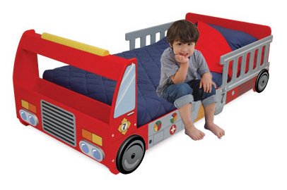 Childrens Toyshop  Toys : KidKraft FireTruck Toddler Cot
