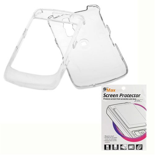 Crystal Clear Hard Cover Case + LCD Screen Protector for Sprint BlackBerry 8350i Curve Nextel