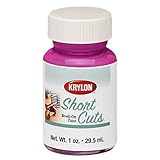 UPC 724504000112 product image for Krylon KSCB011 Short Cuts Brush-On Paint, 1-Ounce, Hot Pink | upcitemdb.com