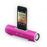 Pink Music Angel Tube Speaker Dock for iPhone & iPod