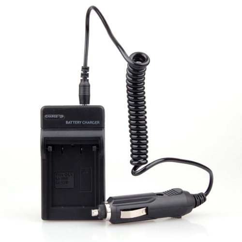 NEEWER® Battery Charger AC/Car Set for Olympus Li-10B Li-12B Batteries - Camedia & Stylus Cameras