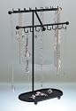 Long Necklace Holder Jewelry Tree Organizer Display Stand Storage Rack "Sharisa" (CLICK TO SEE AVAILABLE COLORS, Black, Satin Nickel or Rubbed Bronze)