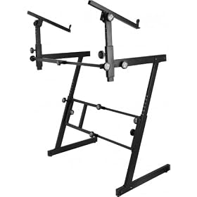 On Stage 2 Tier Folding Z Keyboard Stand