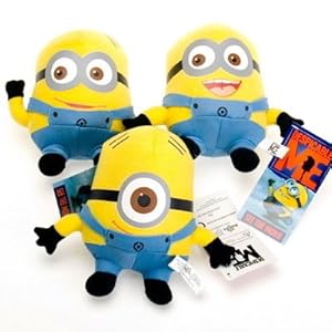Moi Moche Et Méchant Minion 17cm Deluxe Jouet de Peluche jeu de 3 pièces Despicable Me Minions
