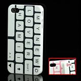 iProtect ORIGINAL RETRO STYLE HIGHCLASS TASTATUR / KEYBOARD MUSTER CASE BLACK / SCHWARZ / WEISS F�R DAS IPHONE 4von "iprotect"