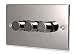 Kitchen & Housewares : BLACK NICKEL 3 GANG 2 WAY 500 WATT DIMMER SWITCH C357BNB