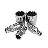 Neiko 12-Piece 1/4-Inch Drive Penta Universal Spline Socket Set - Metric