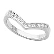 14K White Gold Diamond Ring/Band - 0.25 Ct.