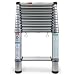 Telesteps 1800W 300-Pound Duty Rating Aluminum Telescoping Extension Ladder with Wide Step, 14-1/2-Foot