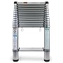 Telesteps 1800W 300-Pound Duty Rating Aluminum Telescoping Extension Ladder with Wide Step, 14-1/2-Foot