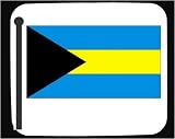 Mouse Pad with Bahamas, flag
