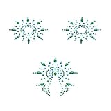 Petit Joujoux by Mystim - Gloria - Lot de 3 bijoux de peau - Vert/bleu (Import Allemagne)