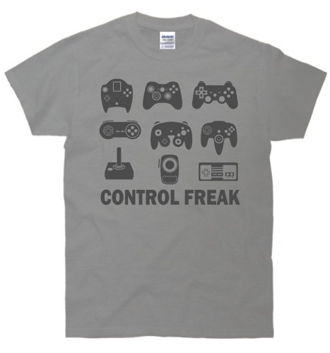 Control Freak Video Game Funny Gamer T-Shirt X-Large sports grey