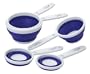 Progressive International 5-Piece Set Collapsible Measuring Cups, Blue