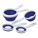 Progressive International 5-Piece Set Collapsible Measuring Cups, Blue