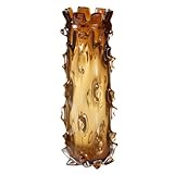 IMAGE OF Lazy Susan Tall Thorn Glass Vase, Amber