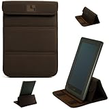 Brown Nubuck Cover Sleeve Carrying Case can easily be converted to a stand  ....