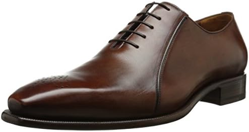 a.testoni Men's M45415 Flat, Caramel Washed Calf, 9.5 M US