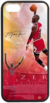 Michael Jordan Custom Durable Case Cover for iPhone 5,5S TPU (Laser Technology)