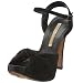 Buffalo 10571-492 Damen Plateau Sandalette Wildleder black, schwarz