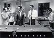 Rat Pack Shooting Pool Poster Framed