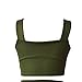 Prograce Women's Sexy Criss Cross High Waisted Bandage 2PCS Bikini Set, M Army Green