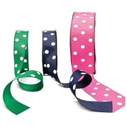 CitiRibbon Domino (Polka Dot Grosgrain) 1-1/2" (50 yds)