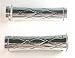 Chrome Curved Grips for Kawasaki ZX6, ZX7, ZX10, ZX12, ZX14, ZX636 (Fits all years) C...