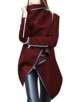 ClothingLoves Women's Solid Wool Blends Long Trench Coats