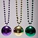 Mardi Gras Disco Ball Pendant Beads
