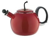 Copco Red Delicious Apple 1.9-Quart Enamel on Steel Teakettle
