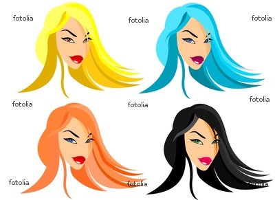 'Fashion Doll Faces' Wall Decal - 60