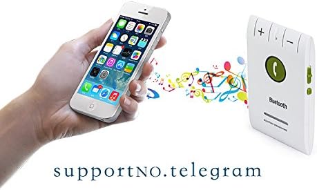 Kowellshine KB-6601 Bluetooth 4.0 multipoint speakerphone Handsfree Car Kit for Multi Devices In-car Visor Speakerphone with Apple , Samsung , HTC , LG , Sony &amp; More Smartphones--Black