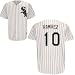 Men`s Chicago White Sox #10 Alexei Ramirez Home Replica Jersey - XL