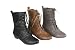 Refresh Lee-01 Women's Mid Calf Combat Boots on Oxford Structure