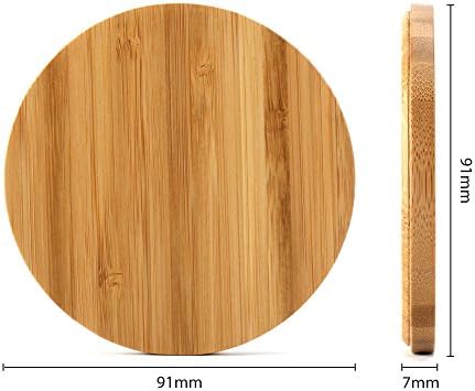 Amdeals TM Bamboo Qi Wireless Charging Pad for Apple iPhone 6 6 Plus 5.5 Samsung Galaxy S6 S6 Edge Note5 S6 Edge Plus LG G4 G3 G2 Nexus4 5 6 7 Nokia 920 Moto Droid Maxx Droid Mini Sony Z3V Z4V(Bamboo)