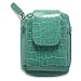 Croc Cell Phone Accordion Wallet - Teal