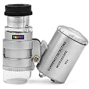 TRIXES Mini 60X Jewellery Loupe Lighted Magnifier Microscope