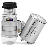 TRIXES Mini 60X Jewellery Loupe Lighted Magnifier Microscope
