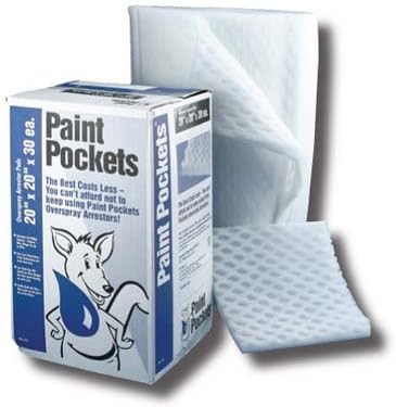 24 inch x50 feet x2 inch Paint Pockets Paint Arrestor
