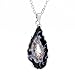 sedmart Irregular Agate Necklace Agate Quartz Pendant Drilled Hole Geode Druzy Gemstone Jewelry Mothers Day Gifts