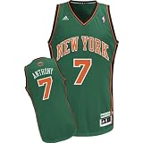 New York Knicks Carmelo Anthony Youth Green St. Patrick's Day Adidas Swingman Revolution 30 Jersey (M (10/12))