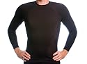 Beach Depot UPF 50+ Men's Long Sleeve Rash Guard Shirt - Long Sleeved Black XL
