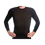 Beach Depot UPF 50+ Men's Long Sleeve Rash Guard Shirt - Black