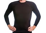 Men's UV Rash Guard Shirt - Long Sleeved Black
